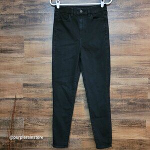 American Eagle Jeans 6 R Curvy Highest Rise Jegging Next Level Stretch Black